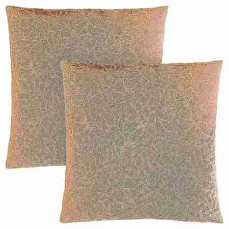 MONARCH SPECIALTIES Pillows, Set Of 2, 18 X 18 Square, Insert Included, Accent, Sofa, Couch, Bedroom, Polyester, Beige I 9255